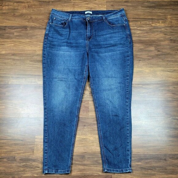 Kensie Jeans Skinny Rocker Trendy 38x28 EUC - Picture 1 of 7